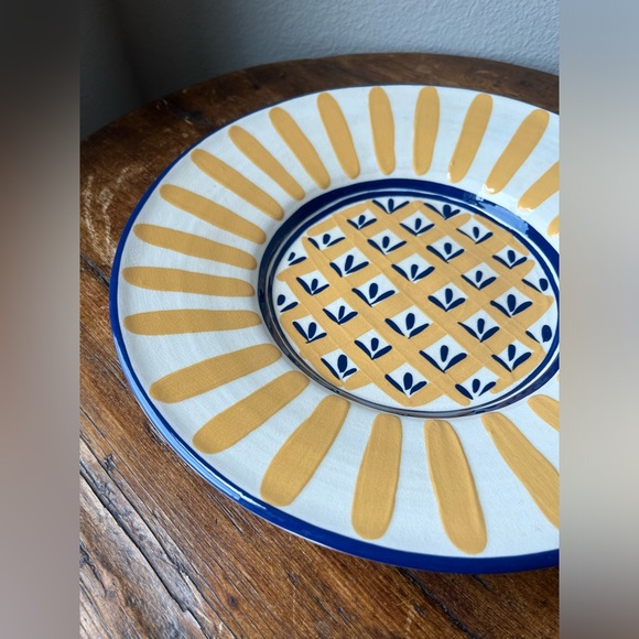 Jill Woodruff Manos Pottery Terracotta Bowl Platter 14” - Picture 12 of 13